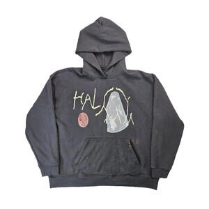 Halsey Good Grief Black Heavyweight Pullover Hoodie Size Large L